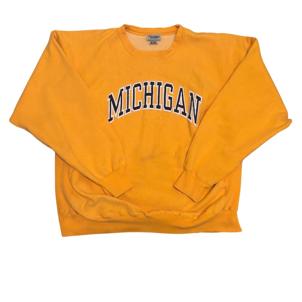 Steve & Barry's Michigan Yellow Crewneck Sweater